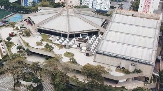 imagem aérea do Sesc Santos