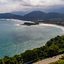 Praias de Camburi e Camburizinho vistas de cima, próximas a rodovia