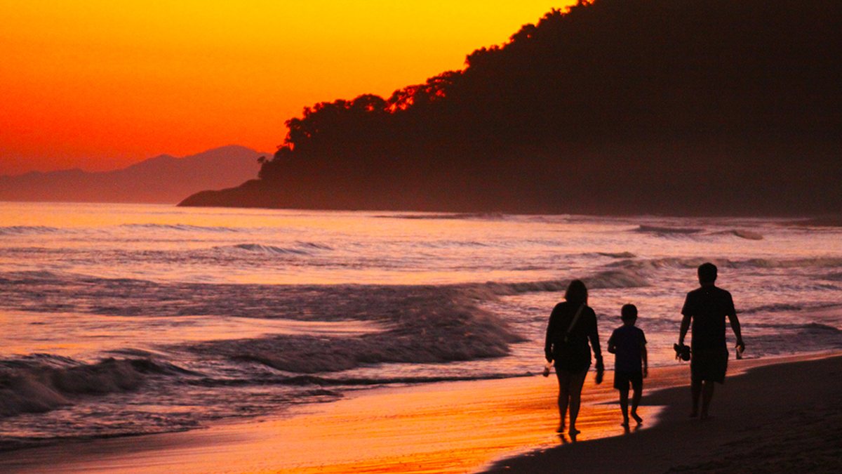 Entardecer na praia de Juquehy - Foto Reginaldo Pupo