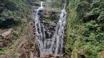 Cachoeira da Água Branca em Ubatuba, litoral de São Paulo - Fundação Florestal