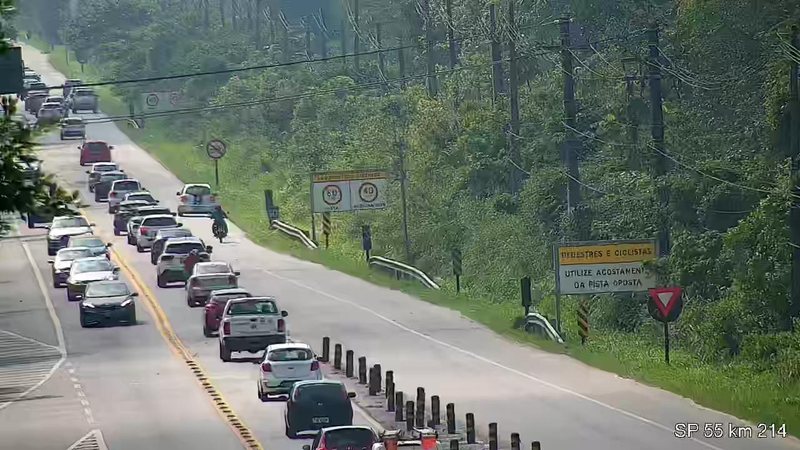 Rio-Santos, km 214. - Foto: DER-SP