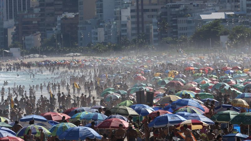Praia do Leblon, Rio de Janeiro. 30/08. - Imagem: Wilton Júnior / Estadão Conteúdo