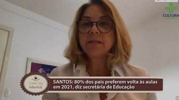 Imagem Santos: 80% dos pais querem retorno às aulas em 2021, diz secretária da educação