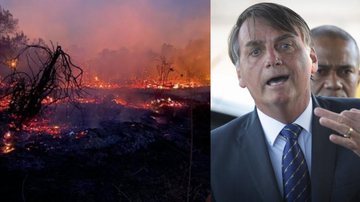 Imagem Bolsonaro minimiza queimadas e, sem provas, acusa ONGs de agirem contra regularização fundiária