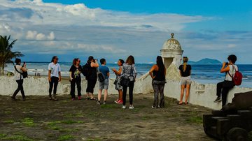 Forte São João, em Bertioga Forte de Bertioga - Acervo/Prefeitura de Bertioga