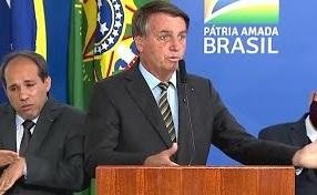 Bolsonaro durante evento realizado no Palácio do Planalto - Reprodução/Internet