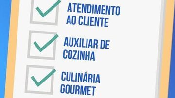 Ilustração dos cursos oferecidos pelo SESI - Reprodução/Internet