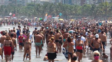 Praia de Santos - Foto: Matheus Tagé / A Tribuna Jornal