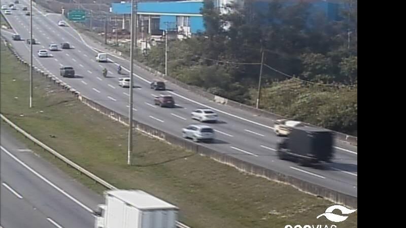 Lentidão na chegada a SP pela via Anchieta - Ecovias