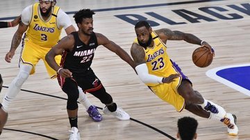 Lakers atropelam Heat e abrem 1 a 0 na série da Final da NBA - Divulgação / Internet