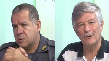 Coronel Cássio e Mauro Orlandini - Reprodução/ TV Cultura Litoral
