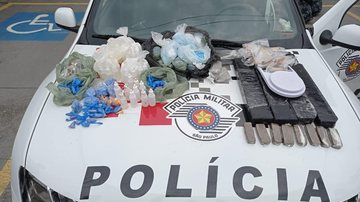 Polícia Militar apreende mais de 7 kg de drogas em Bertioga - Divulgação