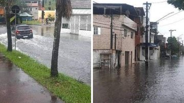 Cubatão tem alagamentos na Vila São José - Reprodução/Cubatão MIL GRAU