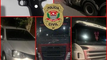 Polícia Civil prende quadrilha de roubo de caminões e liberta vítimas de cativeiro