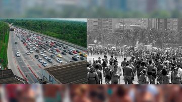 Imagem 'Lutoral' paulista: mesmo com alta de mortes por covid-19, até 325 mil carros podem descer a serra