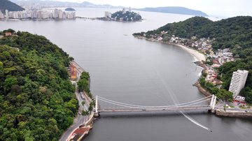 Tráfego na Ponte Pênsil segue exclusivo no sentido Praia Grande/São Vicente - Agem