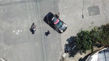 Drone da PF flagrou o candidato - Imagem: Divulgação / PF