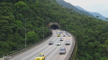 Trecho de Serra, Rodovia dos Imigrantes, no final da tarde deste domingo, 20 - Foto: Ecovias