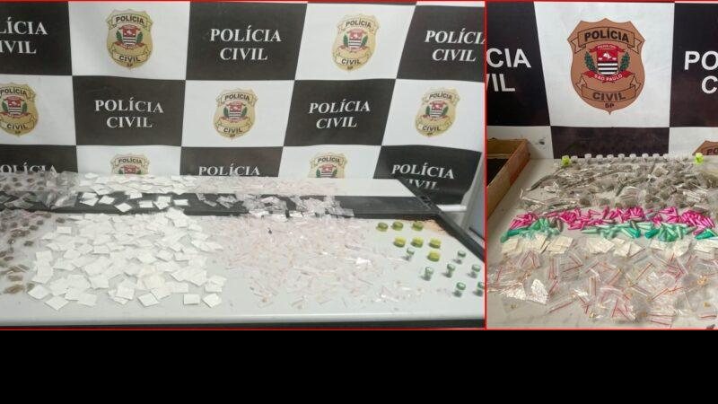 Em ações de combate ao tráfico, a Polícia Civil de Carapicuíba prende 3 pessoas e apreende mil porções de drogas