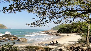Praia das Calhetas, em São Sebastião - Luciano Viera/PMSS
