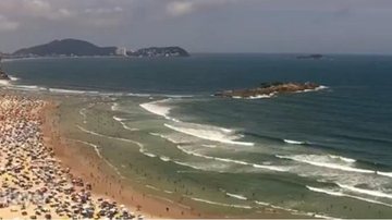 Imagem Último final de semana da fase amarela tem aglomeração em praias de Guarujá