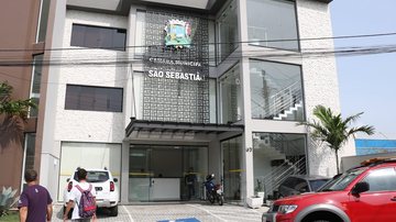 Prédio administrativo da Câmara Municipal de São Sebastião, no centro da cidade - Divulgação