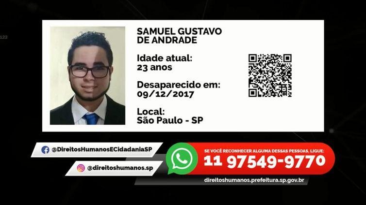 Imagens de pessoas desaparecidas são divulgadas no Metrô de SP - © Divulgação/Prefeitura de São Paulo