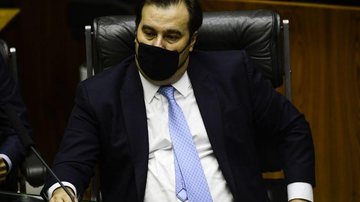Emocionado, Rodrigo Maia se despede da presidência da Câmara - © Marcelo Camargo/Agência Brasil