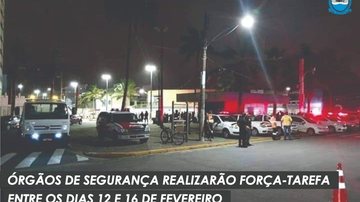 Ação conjunta integrará guarda municipal, polícia militar e demais órgãos de segurança - Divulgação
