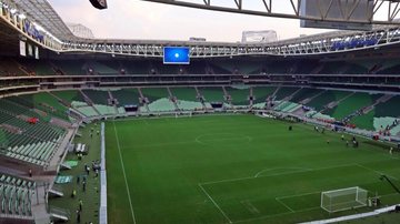 Palmeiras inicia sexta-feira com trabalho na academia do hotel - César Greco / Palmeiras