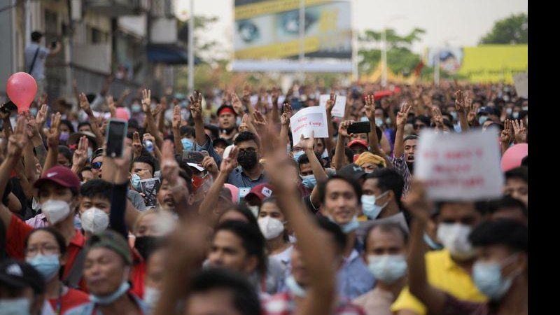 Polícia de Myanmar dispara contra manifestantes e quatro ficam feridos - © Reuters/Direitos Reservados