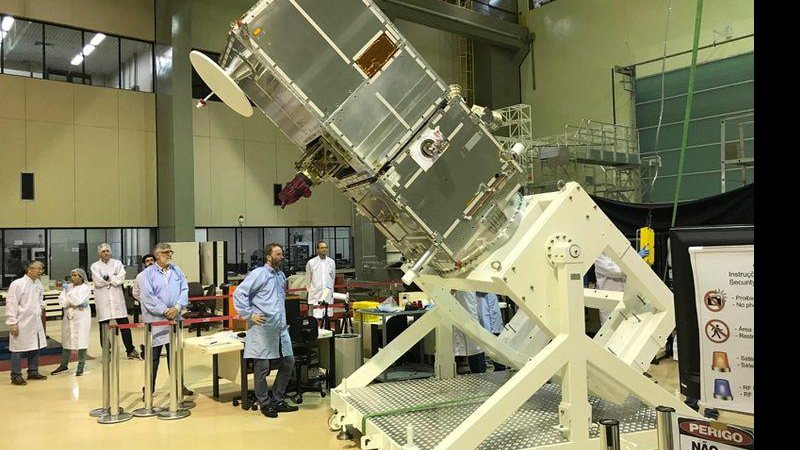 Produzido 100% no Brasil, satélite Amazonia-1 entrará em órbita dia 28 - © Divulgação/Inpe