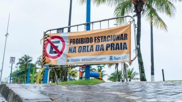 Bertioga proíbe permanentemente o estacionamento na orla da praia - Divulgação