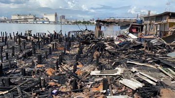 Imagem Famílias desabrigadas após incêndio no Guarujá recebem apoio da prefeitura