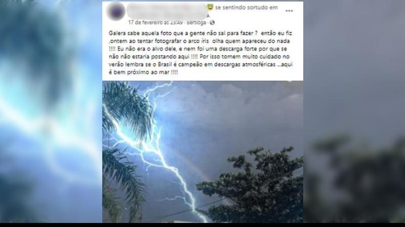 Em postagem do último dia 17, Marcus Vinicius assume a autoria da foto e ainda conta uma aventura em que teria se envolvido para obtê-la. A postagem foi apagada do perfil do fotógrafo. Fotógrafo Farsante Fraudador Perfil Marcus Vinicius da Silva / Fotógraf - Foto: Reprodução / Redes Sociais Marcus Vinicius da Silva