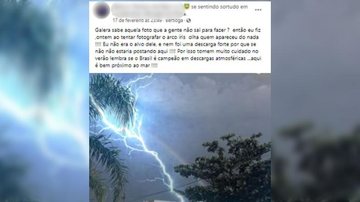 Em postagem do último dia 17, Marcus Vinicius assume a autoria da foto e ainda conta uma aventura em que teria se envolvido para obtê-la. A postagem foi apagada do perfil do fotógrafo. Fotógrafo Farsante Fraudador Perfil Marcus Vinicius da Silva / Fotógraf - Foto: Reprodução / Redes Sociais Marcus Vinicius da Silva