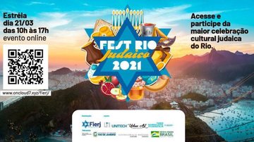 Maior festa judaica do Rio de Janeiro será 100% virtual - © FestRio Judaico