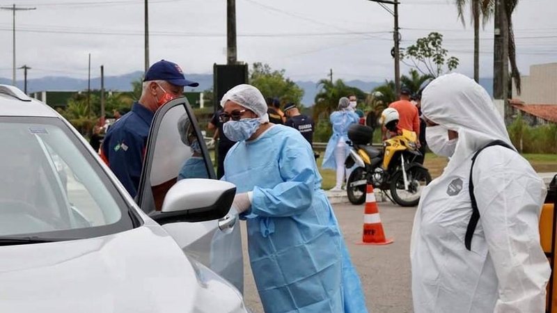 São Sebastião inicia barreira sanitária com teste para Covid-19 e diz que vai barrar turista com coronavírus - Foto: Divulgação/Prefeitura de São Sebastião