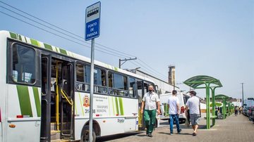 Ônibus de São Vicente Ônibus de São Vicente no lockdown - Arquivo/Prefeitura de São Vicente