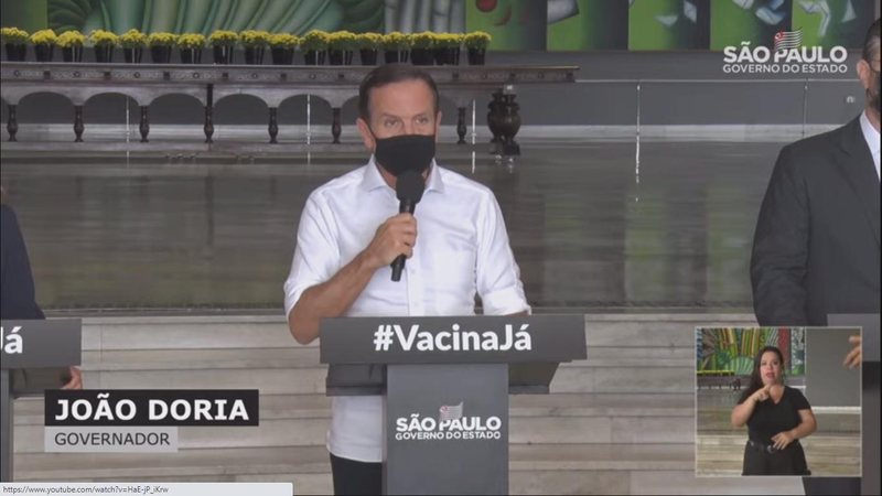Governo do estado anunciou pacote de apoio econômico nesta quarta-feira (17) Pacote econômico SP - Imagem: reprodução / Governo Estadual