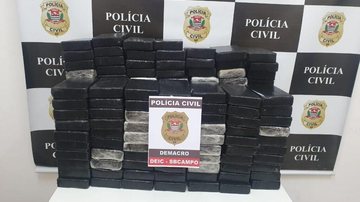 Homem é preso com 164 tijolos de cocaína em Itu