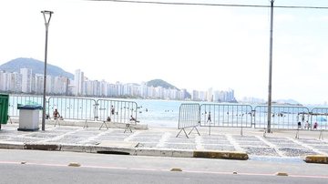 Frequência às praias do Guarujá será proibida durante fase emergencial que começa nesta segunda-feira (15) Interdição praias do Guarujá - Imagem: Divulgação / Hélder Lima