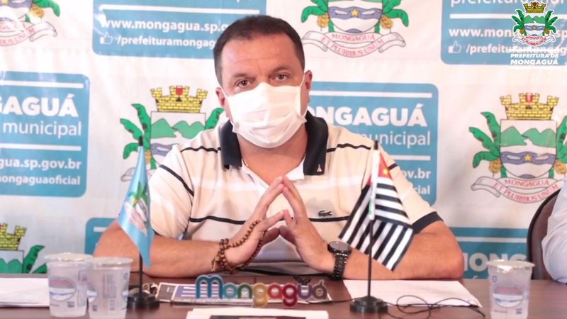 Prefeito de Mongaguá declara que pai está internado em UTI com covid-19 - Reprodução/Prefeitura de Mongaguá