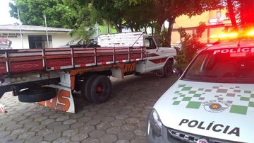 Caminhão foi encontrado horas depois em Biritiba Mirim, perto da cidade de Mogi das Cruzes, interior do estado - Foto: Divulgação