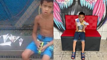 Advogado da cidade se comoveu com a história e enviou aparelho para o menino dos aviões Menino dos aviões de papel - Imagem: Reprodução Web e Acervo Áureo Tupinambá