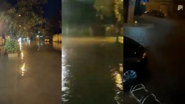 Em decorrência do alto volume de chuvas, ao menos dois bairros de Bertioga alagaram na noite deste sábado (27). Alagamentos em Bertioga - Foto: Reprodução / Redes Sociais