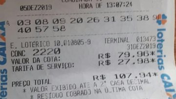 Prêmio de R$ 162,6 milhões entrou para a história como maior valor não retirado numa loteria brasileira. Suposto vencedor apareceu e tenta reaver seu prêmio Suposto vencedor da Mega da Virada procura Procon-SP após perder o prazo para sacar bolada - Imagem Ilustrativa: Reprodução
