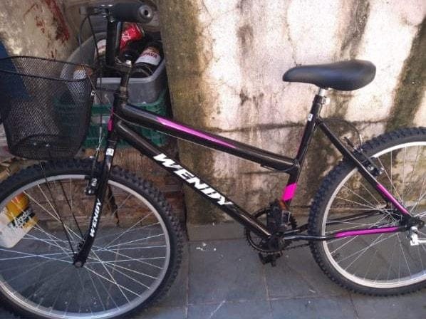 Imagem da bicicleta furtada Bicicleta furtada em Praia Grande - Imagem: Reprodução/Praia grande