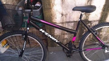 Imagem da bicicleta furtada Bicicleta furtada em Praia Grande - Imagem: Reprodução/Praia grande