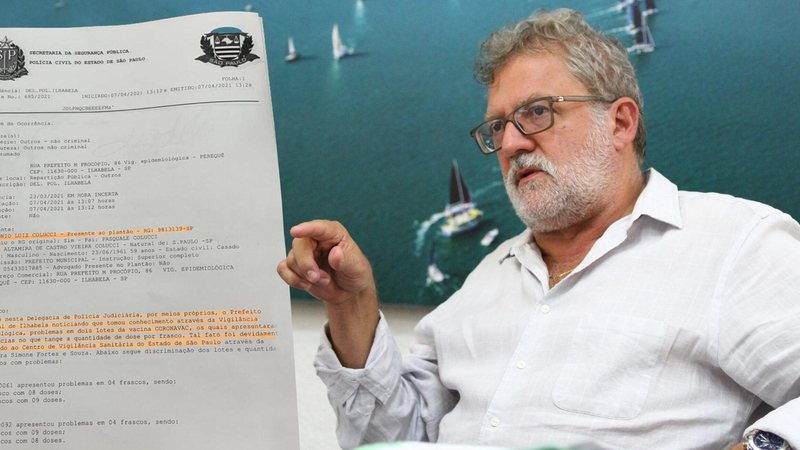 Prefeito de Ilhabela registra boletim de ocorrência contra o governo do Estado - Foto: Jornal Tribuna do Povo